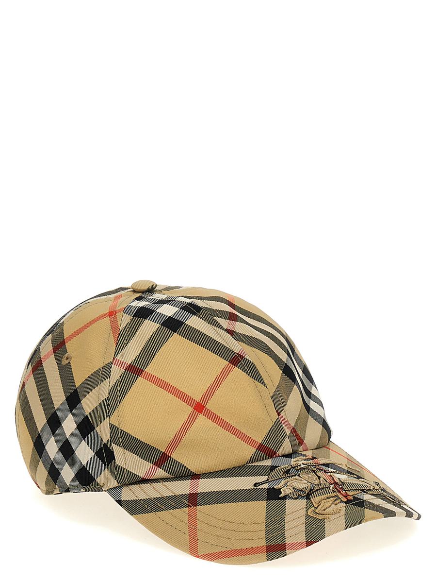 Burberry-keps med rutig logotyp
