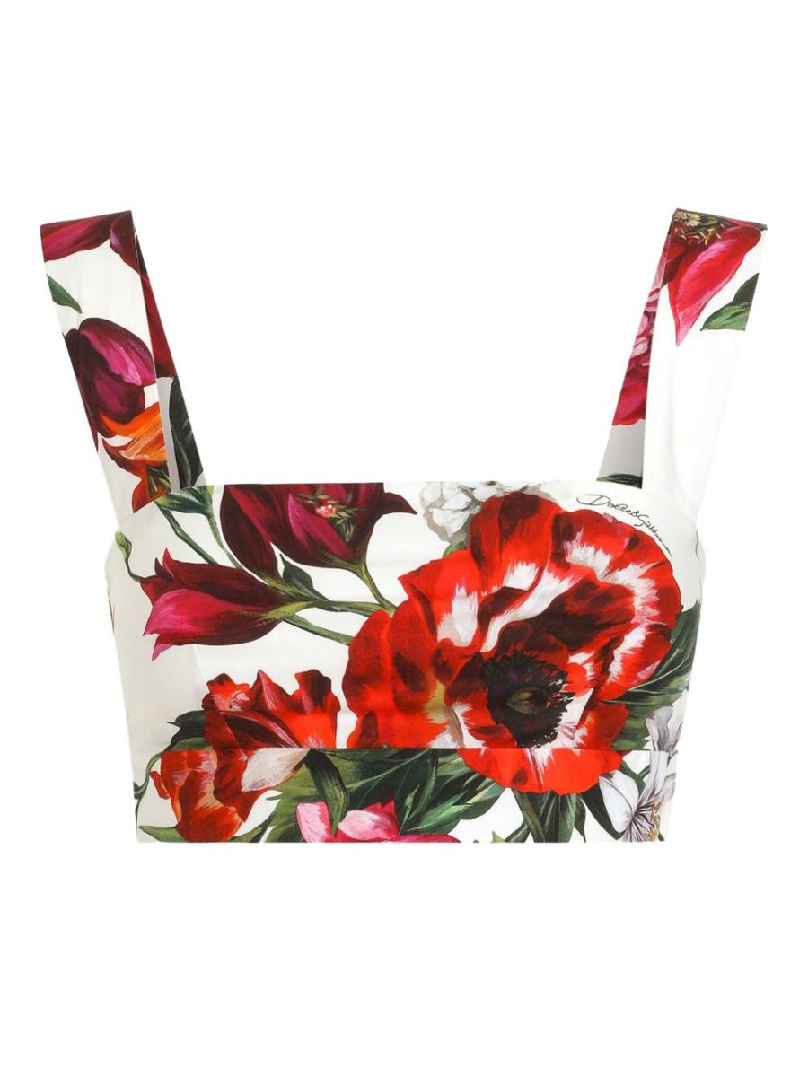 Dolce &amp; Gabbana Blommig bomullstopp