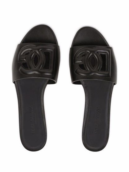 Dolce &amp; Gabbana Dg Logo Lädersandaler