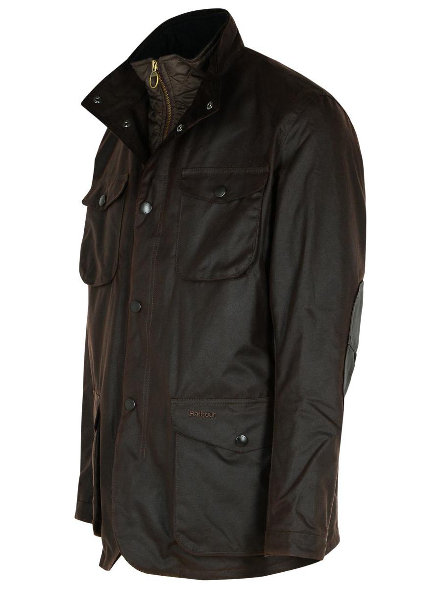 Barbour 'Ogston' Brun Vaxad Bomullsjacka
