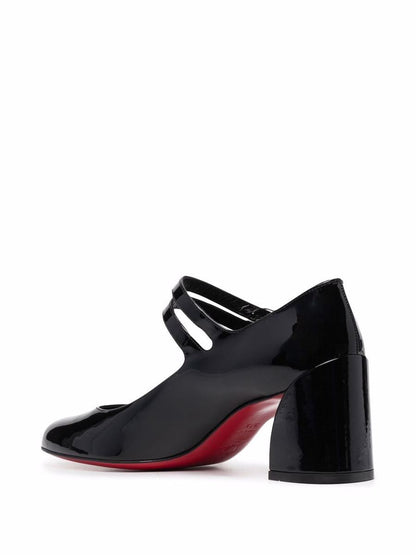 Christian Louboutin med klack svart