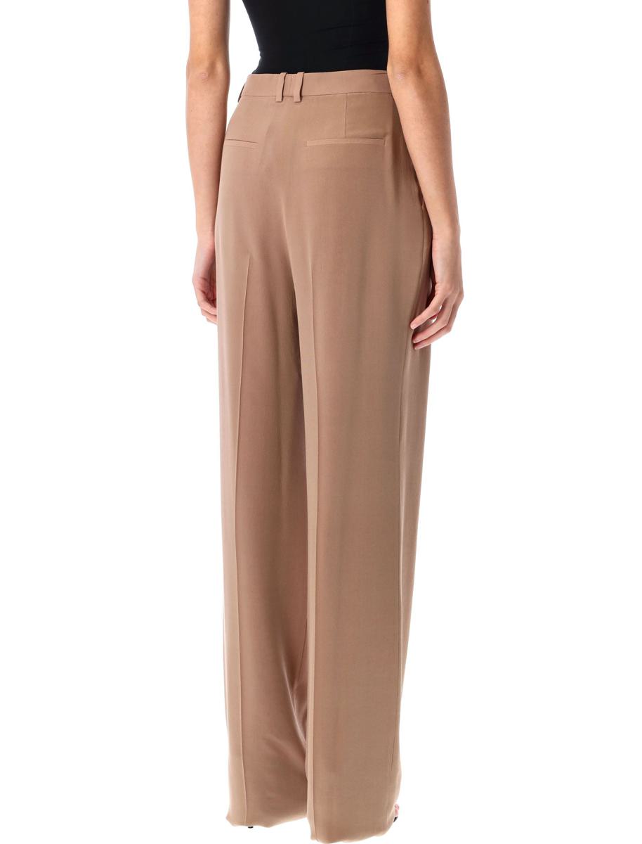 Saint Laurent siden crêpebyxor