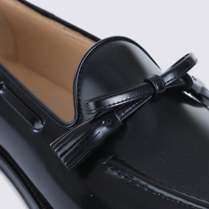 Valentino Garavani svarta läderloafers