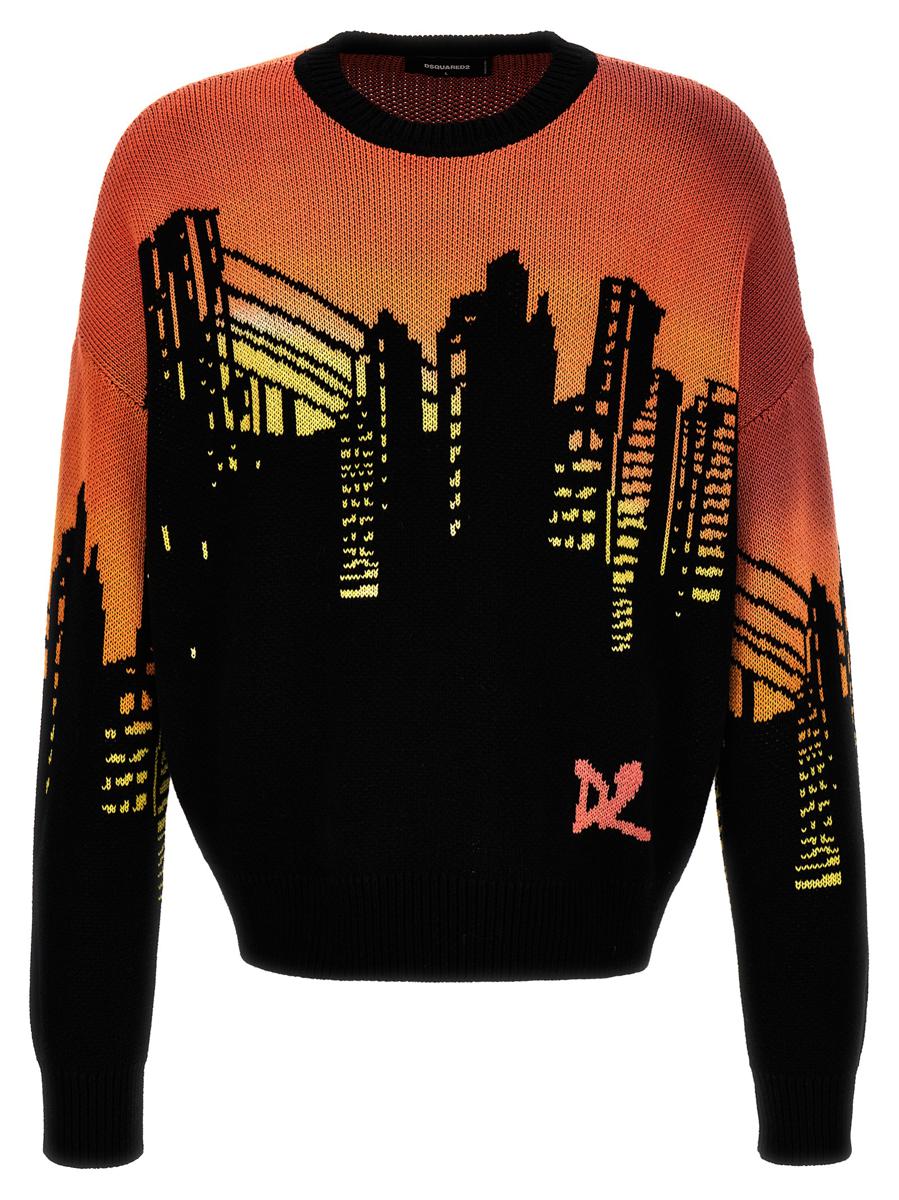 DSQUARED2 Intarsia-tröja
