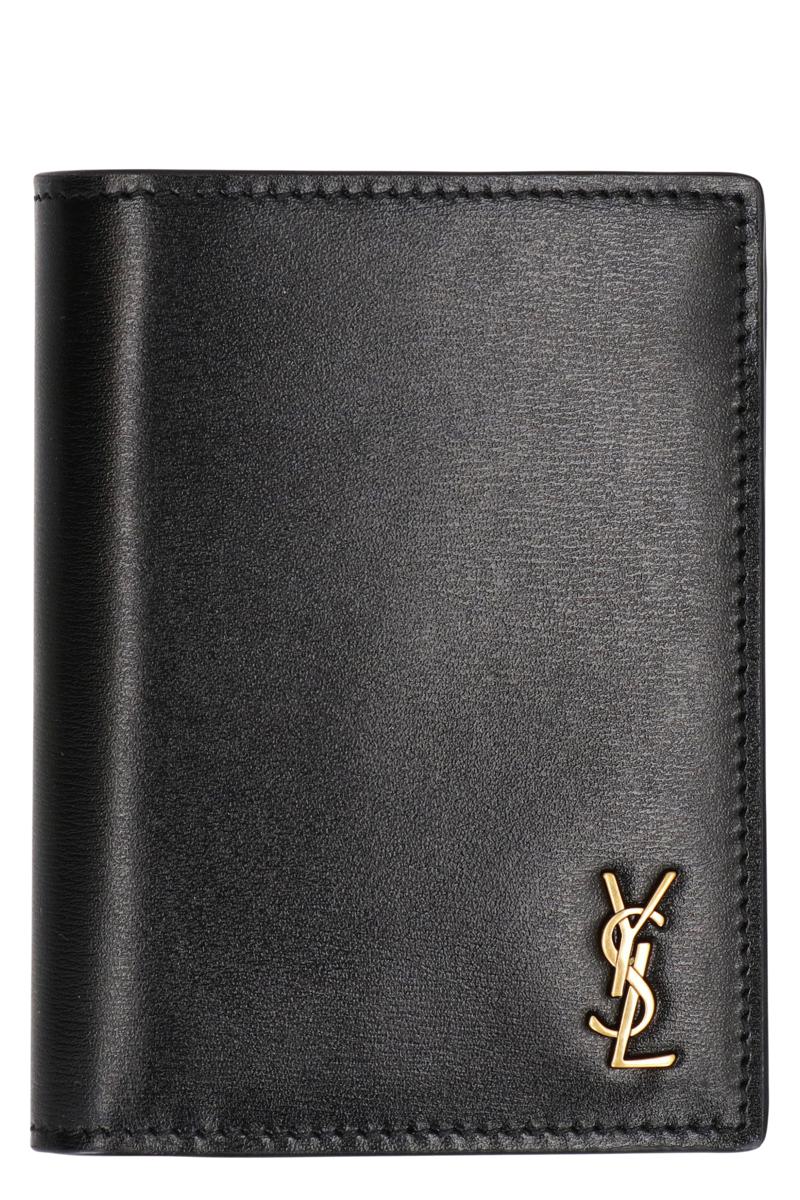 Saint Laurent Tiny Cassandre Läderkorthållare