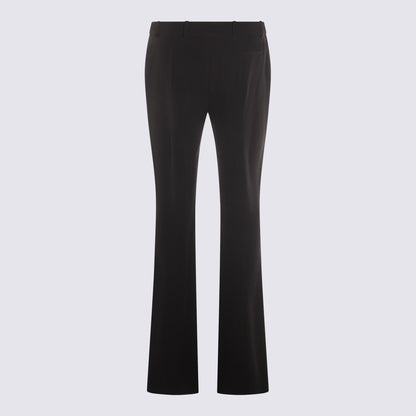 Alexander McQueen svarta viskosbyxor