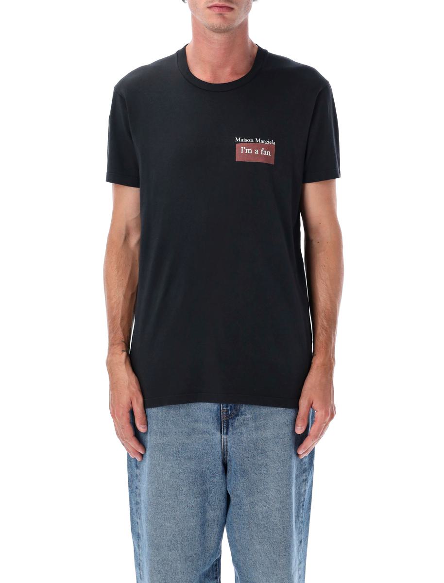 Maison Margiela Överfärgad Bomull I'M A Fan T-shirt