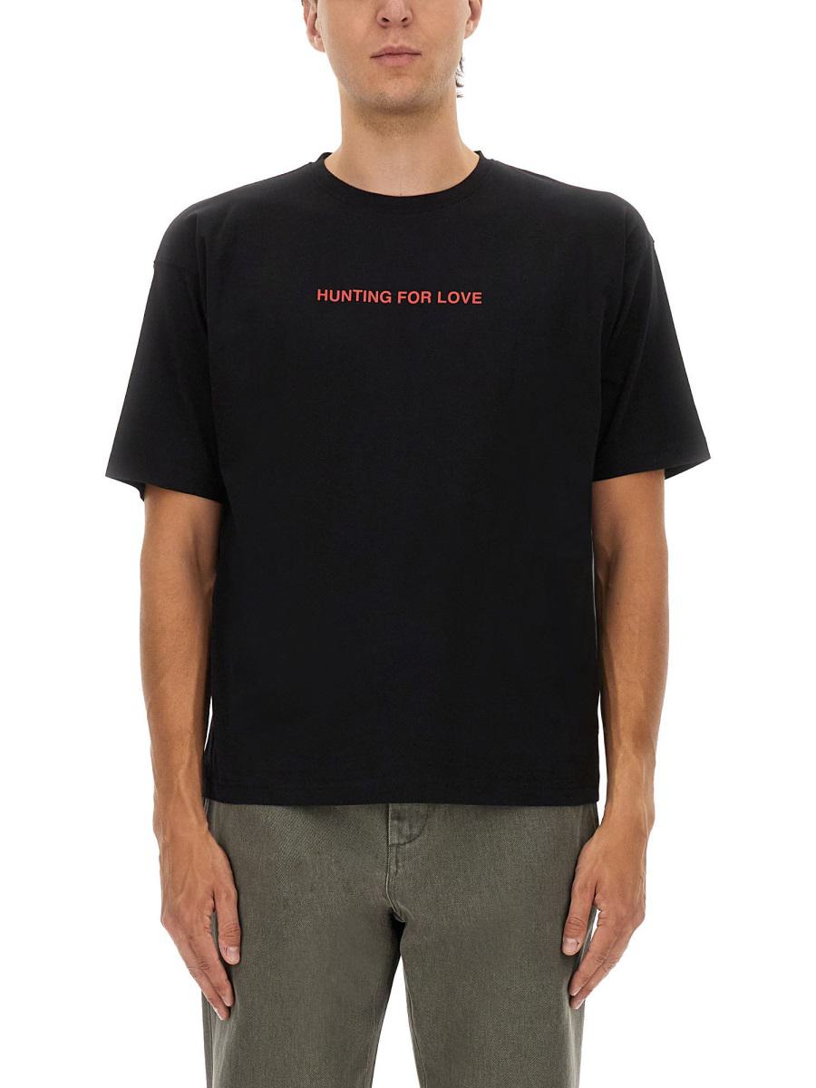 Aspesi T-shirt med trycket "Hunting For Love"