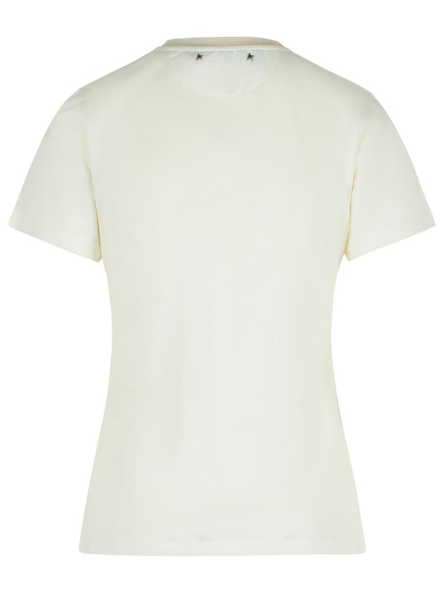 Golden Goose Vit Viskosblandad T-shirt