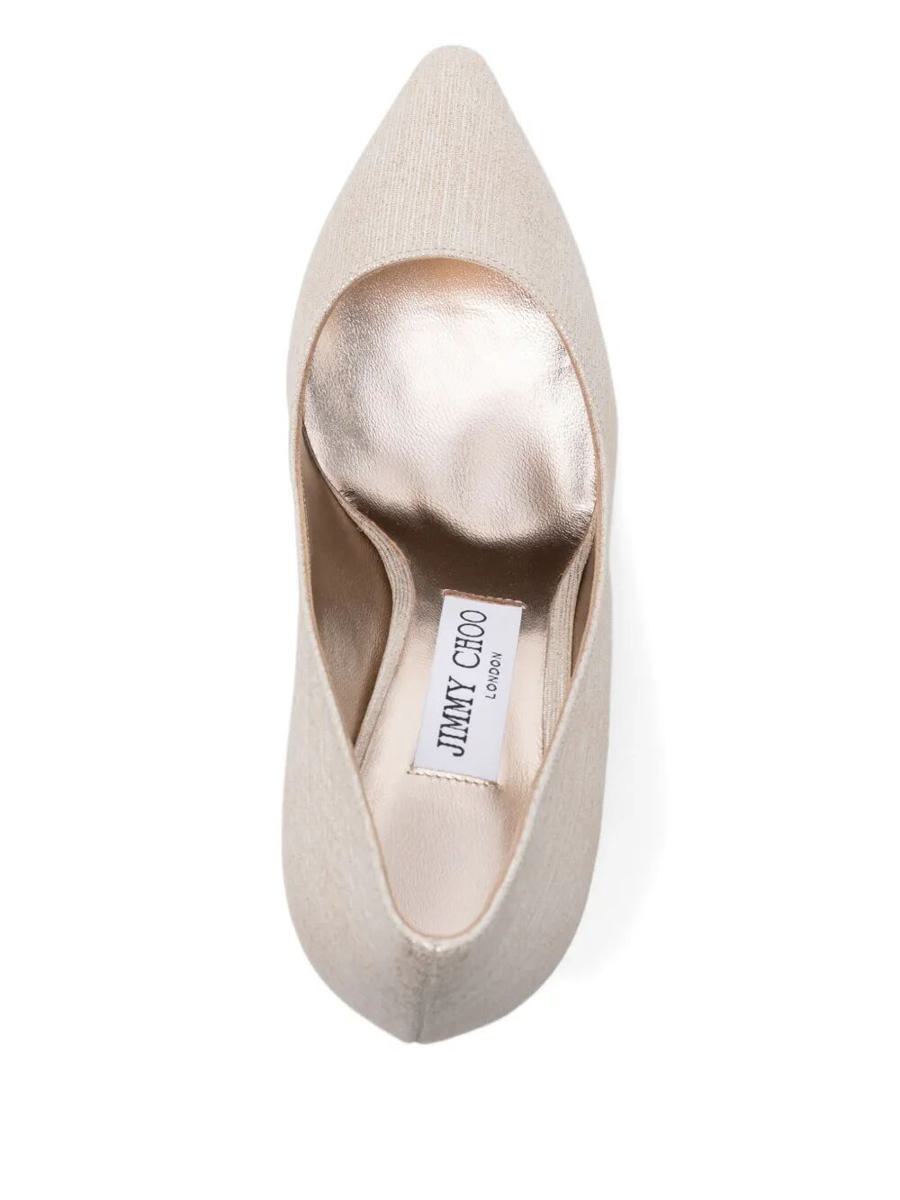 Jimmy Choo Romy 85 Pumps i lamétyg