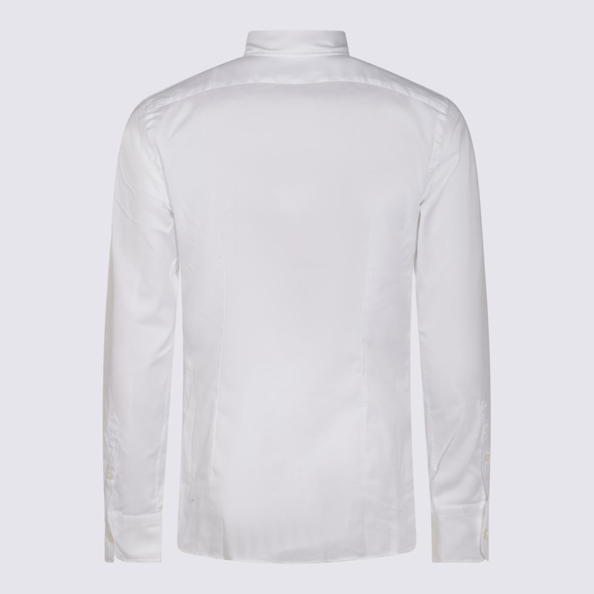 Glanshirt Vit bomullsskjorta