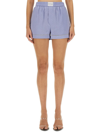 T By Alexander Wang Shorts Med Logotyp