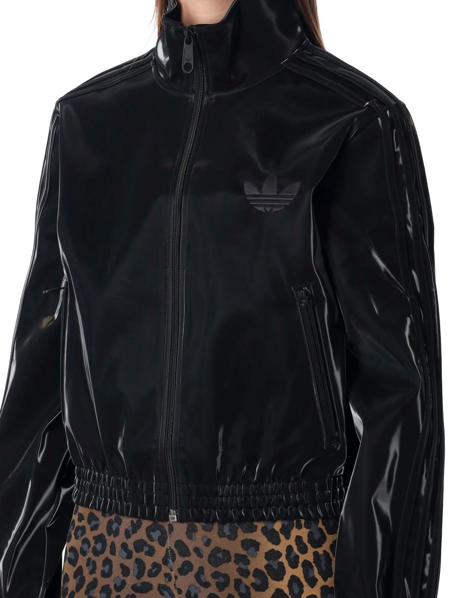 Adidas Originals Svart Patent 3-Stripes Träningsjacka
