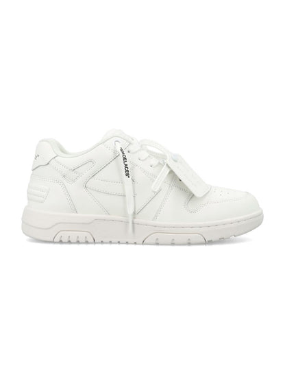Off-white sneakers i kalvskinn