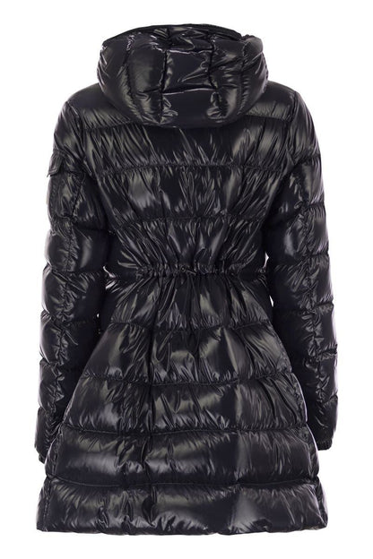 Moncler Courcelles - Midi-dunjacka med huva