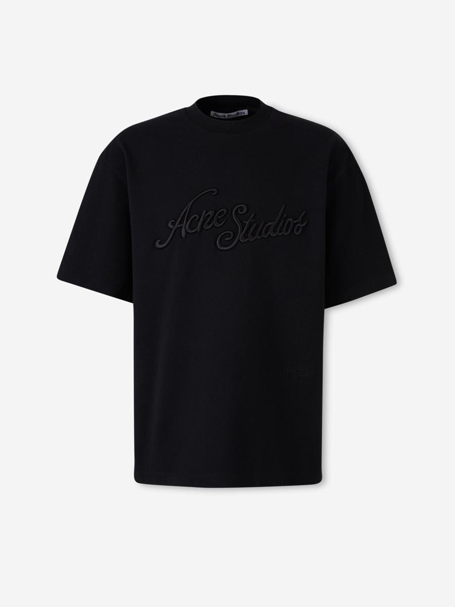 Acne Studios avslappnad logotyp t-shirt
