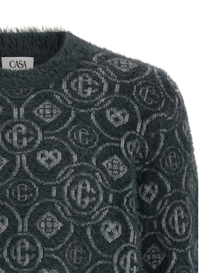 Casablanca 'Fluffy Monogram' Tröja