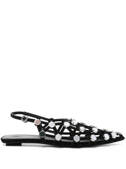 Attico Grid Slingback Sandaler