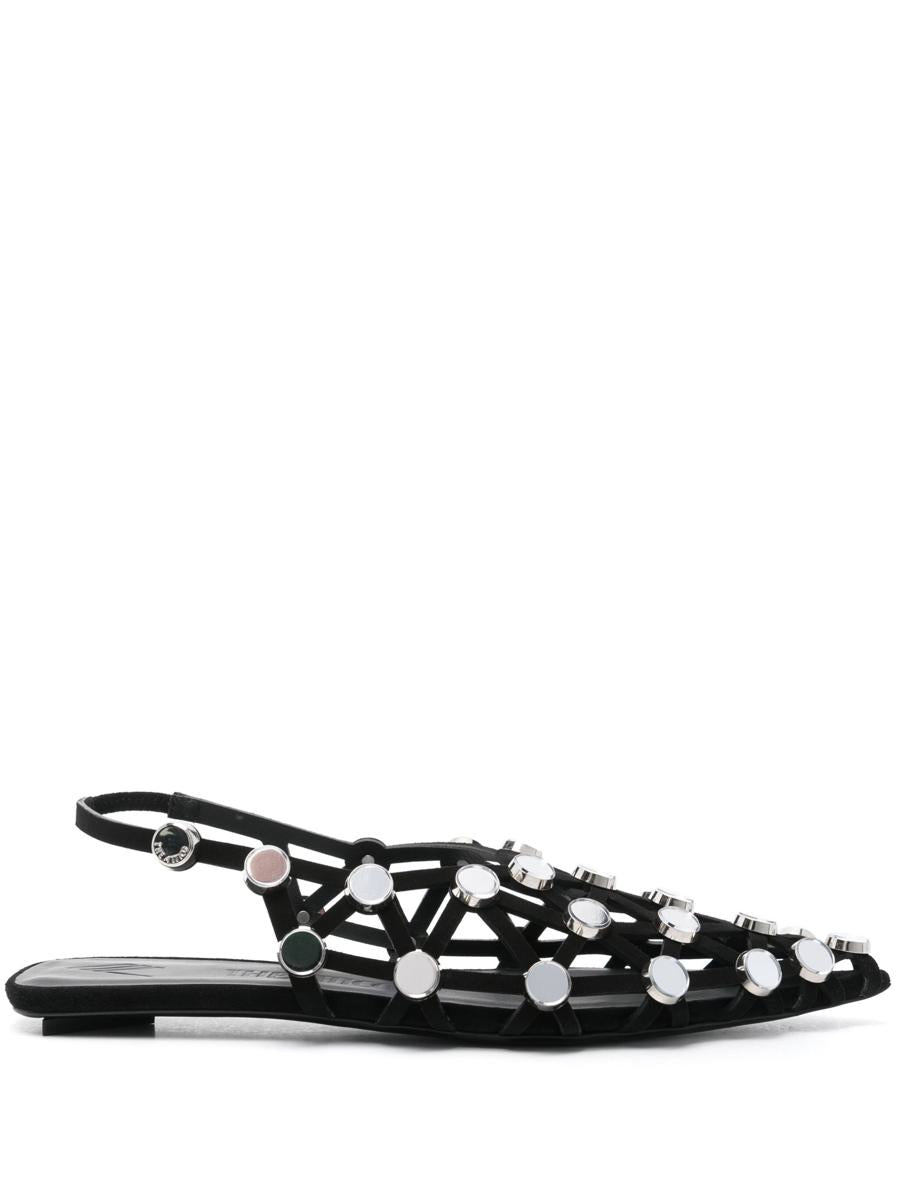 Attico Grid Slingback Sandaler