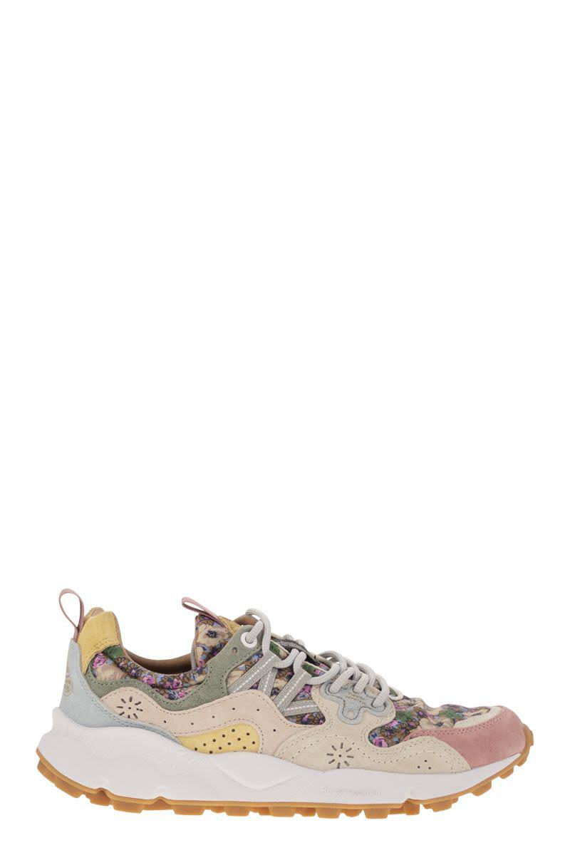 Flower Mountain Yamano 3 - Sneakers i mocka och tekniskt tyg