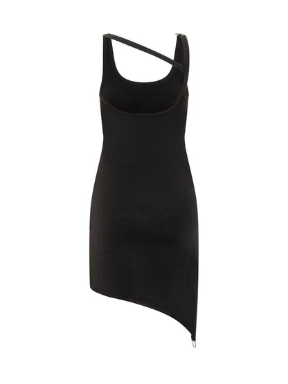 Courrèges Courrèges asymmetrisk svart klänning