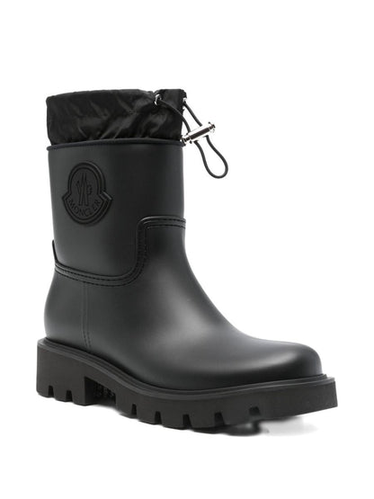 Moncler Svarta 'Kickstream' Gummistövlar