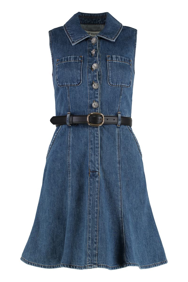 Självporträttsklänning i denim