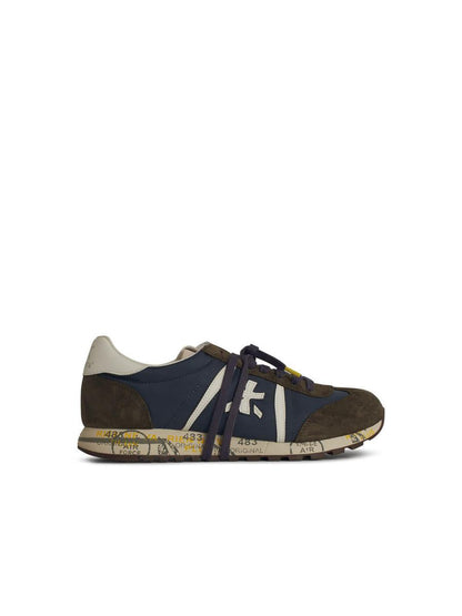Premiata 'Lucy' Blå Sneakers i Läderblandning