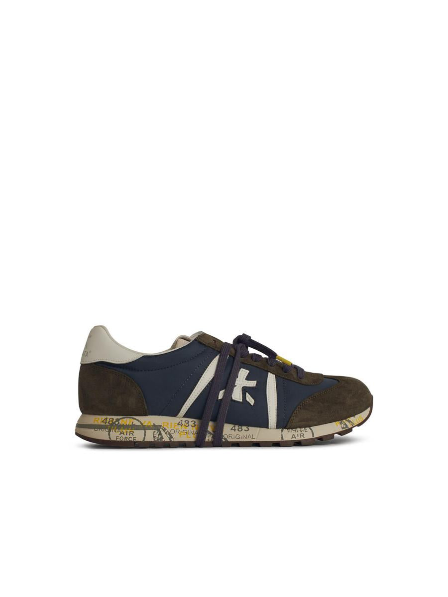 Premiata 'Lucy' Blå Sneakers i Läderblandning