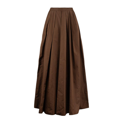 Max Mara Lång Kjol i Sidentaft