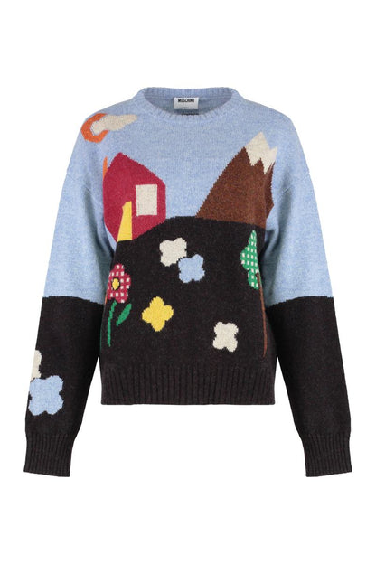Moschino Virgin Wool Rundringad Tröja