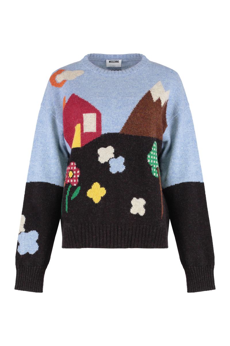 Moschino Virgin Wool Rundringad Tröja
