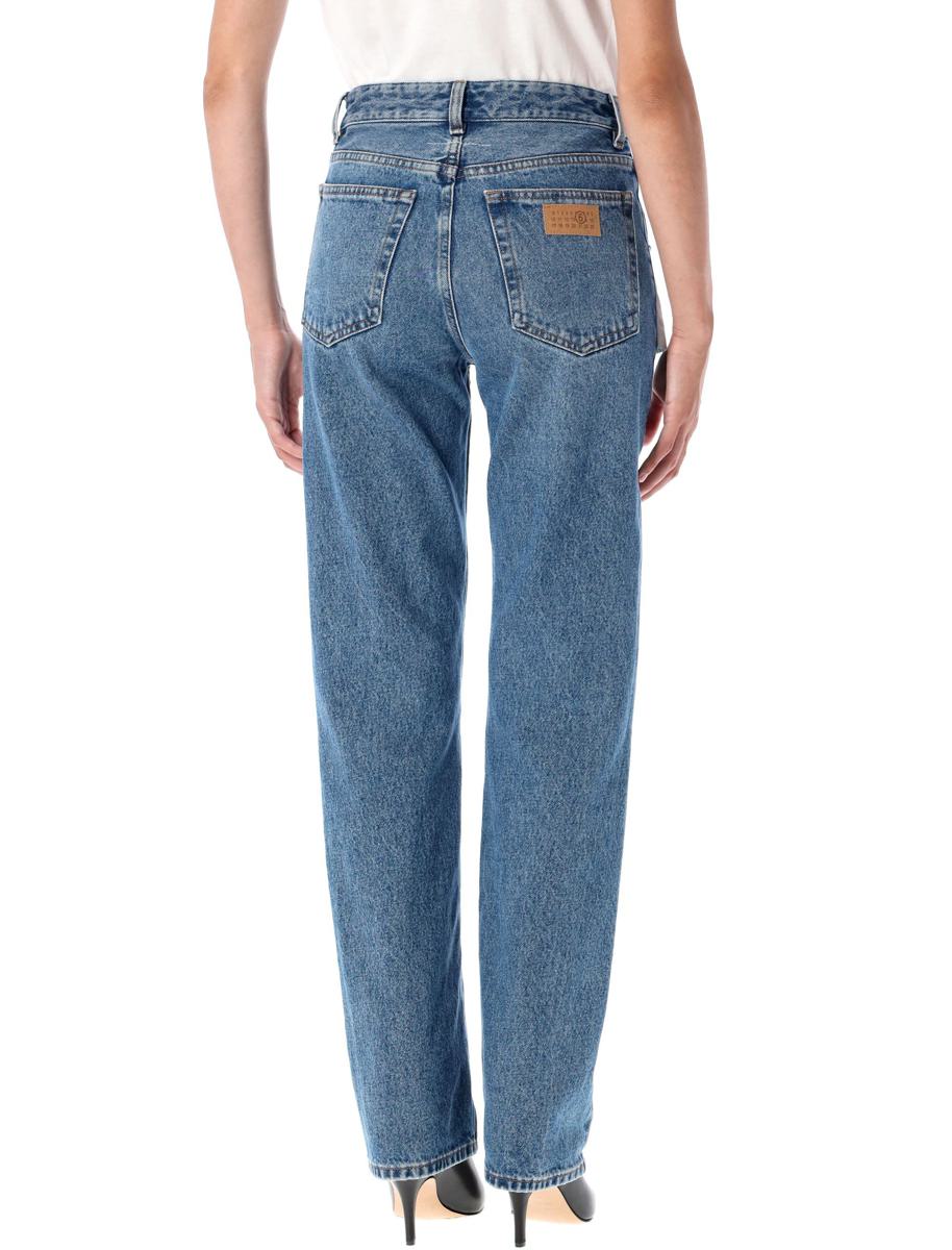 MM6 Maison Margiela jeans med omvänd framsida