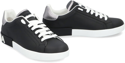 Dolce &amp; Gabbana Portofino Spoiler Låga Sneakers i Läder
