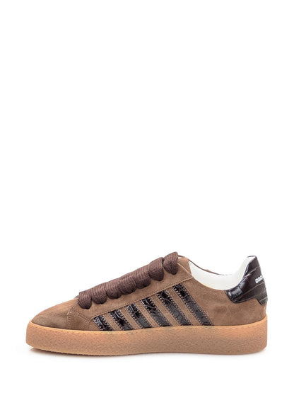 DSQUARED2 Dsquared2 Bruna Mockasneakers Med Läderdetaljer