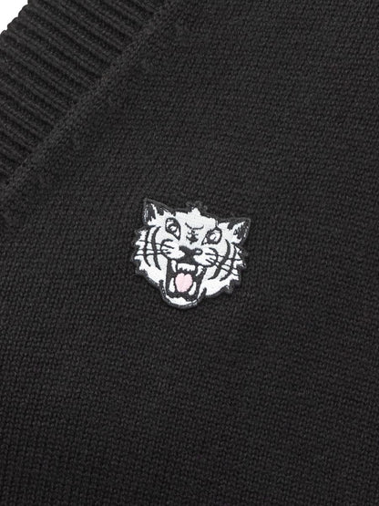 Kenzo Kenzo Herr Svart Kofta Med Tigerlogotyp