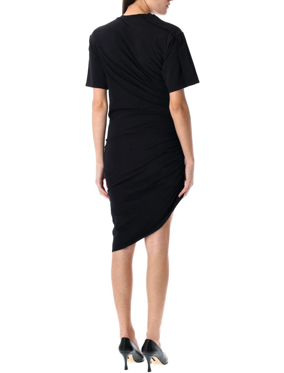 Mugler draperad piercad dagklänning