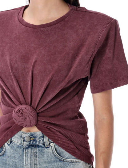 Magda Butrym Knuten Ribbad T-shirt