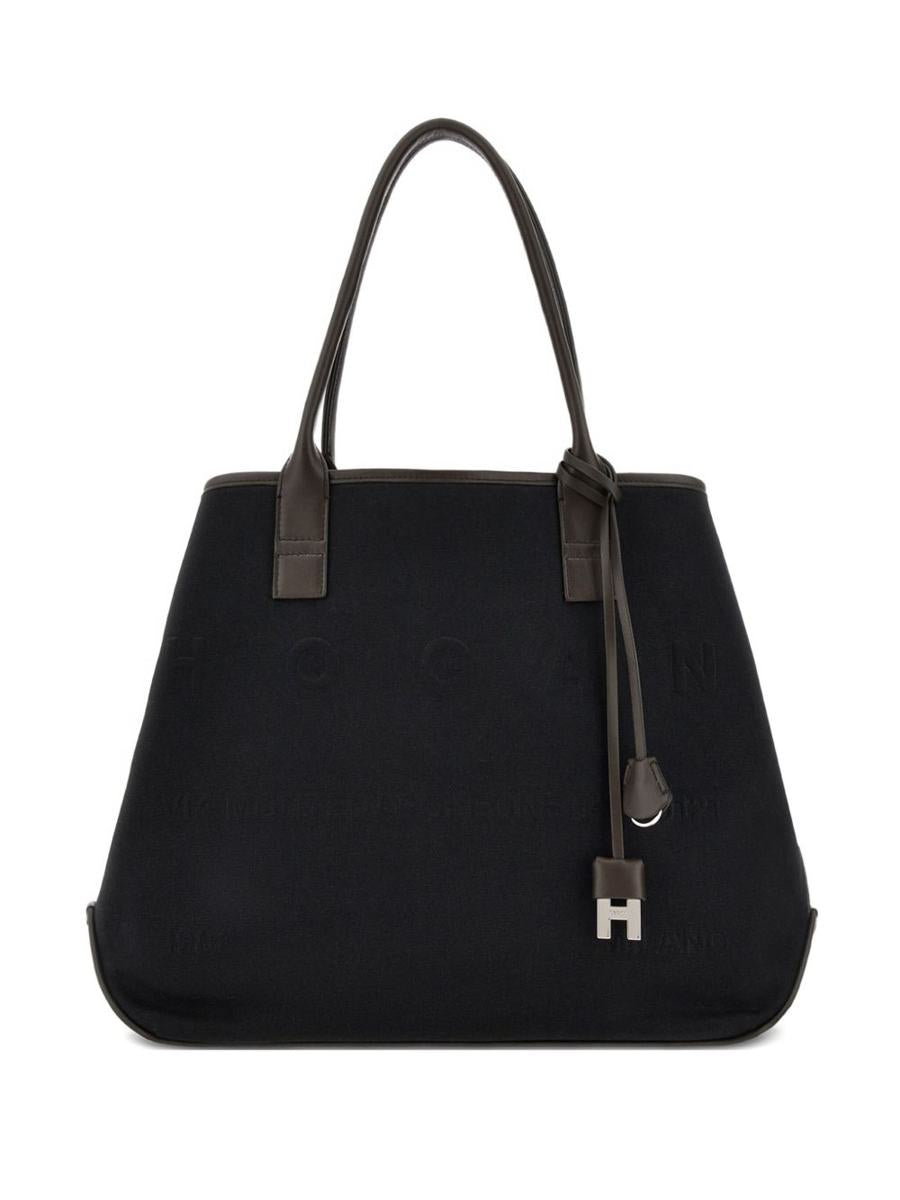Hogan Script Medium Canvas Toteväska