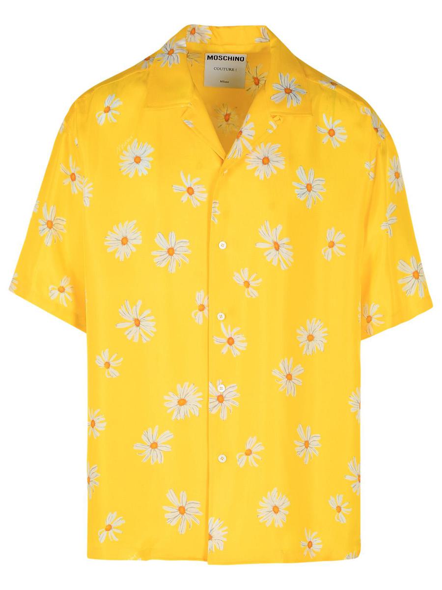 Moschino Gul Sidenskjorta