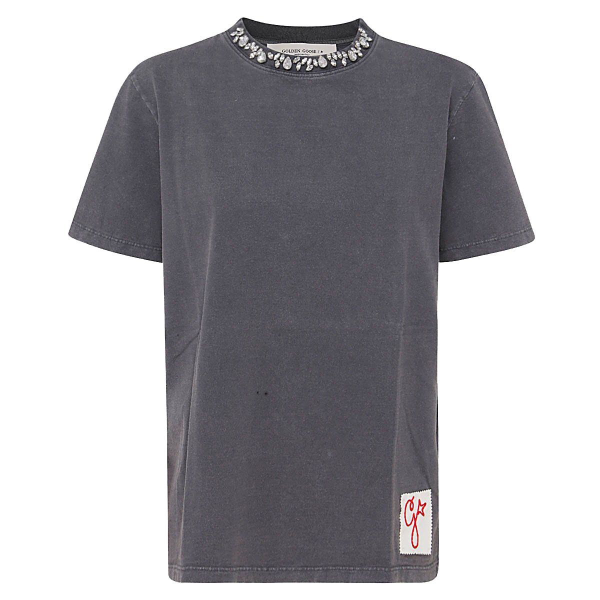 Golden Goose Kristallutsmyckade T-shirts Kläder