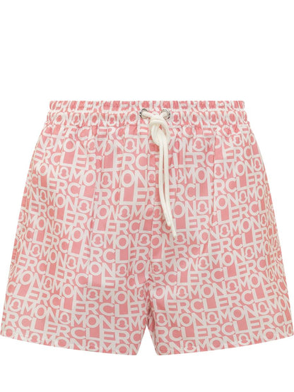 Moncler Shorts Med Logotyp