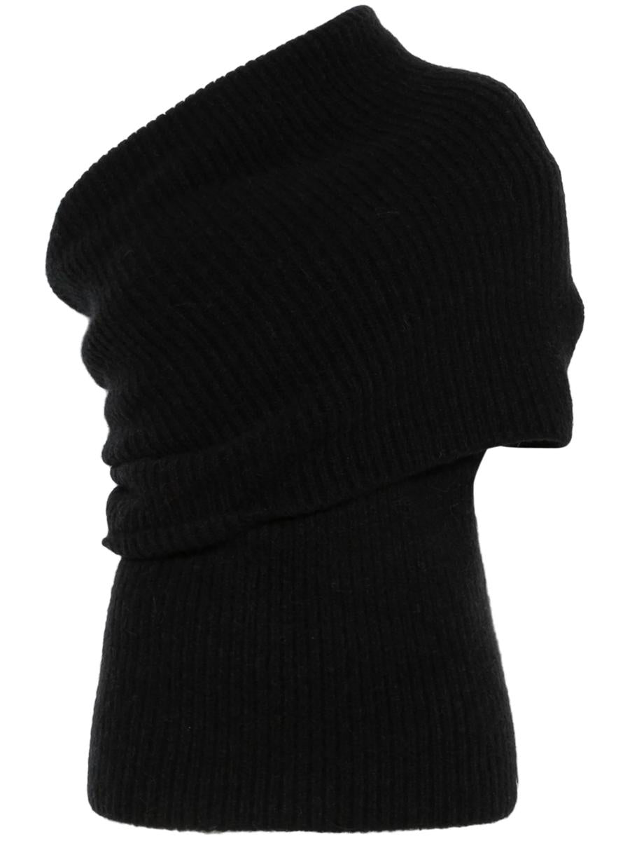 Rick Owens Draperad Stickad Topp