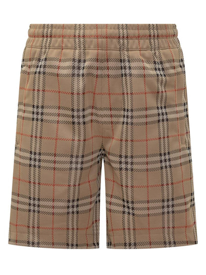Burberry Burberry Herr Beige Rutiga Shorts