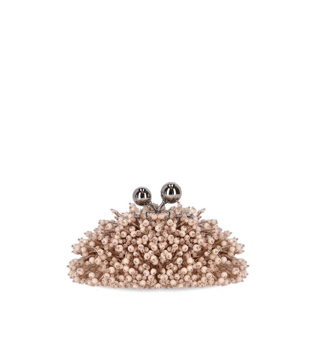 Weekend Max Mara Pasticcino Dotto Nano Rosa Clutch