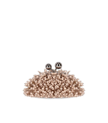 Weekend Max Mara Pasticcino Dotto Nano Rosa Clutch