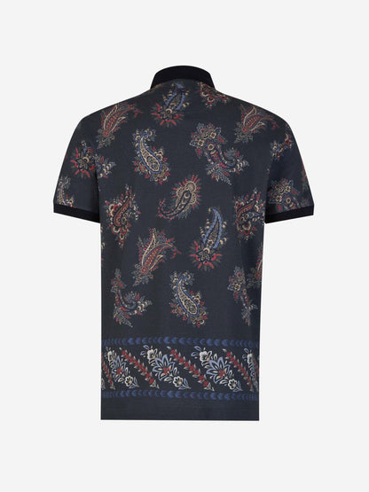 Etro pikétröja med paisleymotiv