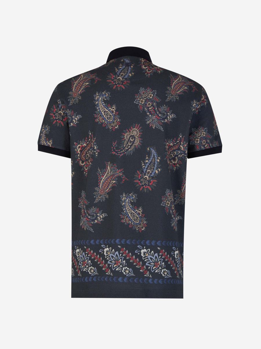 Etro pikétröja med paisleymotiv