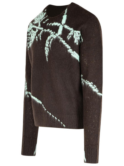 Dries Van Noten Brun ullblandningströja