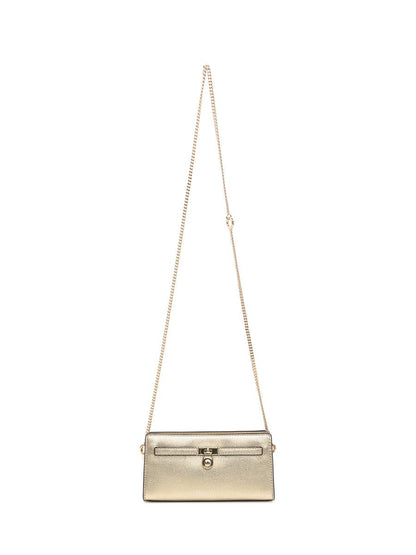 Michael Kors Michael Kors Guldfärgad Läderplånbok